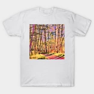 Slender Trees in Autumn T-Shirt